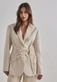 Vero Moda Valkoinen – Awkatrin Lace Scarf
