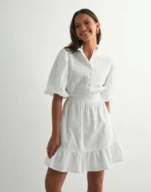 Vero Moda Valkoinen – Vmclover 2/4 High Neck Short Dress