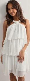 Vero Moda Valkoinen – Vmfelicia Sl Ruffle Short Dress Exp