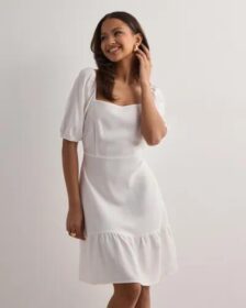 Vero Moda Valkoinen – Vmmymilo S/S Short Dress Wvn Ga
