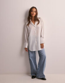 Vero Moda Valkoinen – Vmodana Ls Long Shirt Wvn Ga