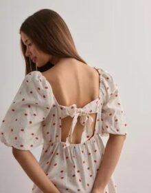 Vero Moda Valkoinen – Vmodette 2/4 Short Dress Wvn Ga