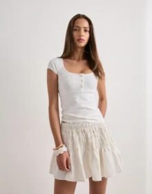 Vero Moda Valkoinen – Vmsofia Mw Mini Skirt Wvn Exp