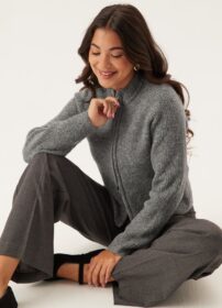 VERO MODA Vmbang Ls High Neck Zip Cardig