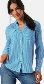 VERO MODA Vmbumpy L/S shirt new Blue/White/Striped S