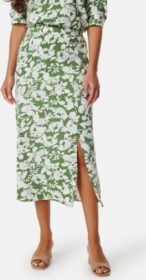 VERO MODA Vmfrej high waist 7/8 pencil skirt Green/White/Floral XS