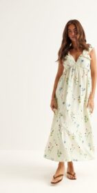VERO MODA Vmjosie Sl Ankle Frill Dress