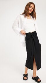 Vila Midihameet – Black – Viasta Skirt/Su – Hameet – Midi skirts