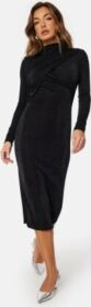 VILA Verona Funnel Neck Mid Dress Black XL