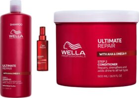 Wella Professionals Ultimate Repair Hair Recovery Set Shampoo 1000 Ml Conditioner 500 ml & Hair Rescue 95 ml – 1595 ml