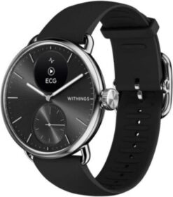 Withings Scanwatch 2 38mm – Älykello juoksijalle musta monipuoliset terveysominaisuudet ja tyylikäs muotoilu.