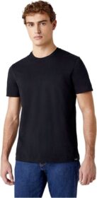 Wrangler 2 Units Short Sleeve T-shirt Musta S Mies