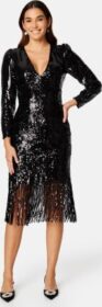 YAS Y.A.S Flapper 7/8 Sequin Dress Black S