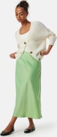 YAS Y.A.S Pella High Waist Midi Skirt Quiet Green XS