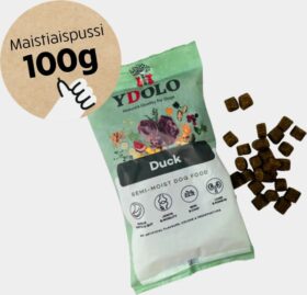YDOLO Healthy & Pure Duck – Puolikostea koiranruoka 100g