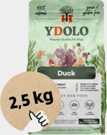 YDOLO Healthy & Pure Duck – Puolikostea koiranruoka 2.5 kg